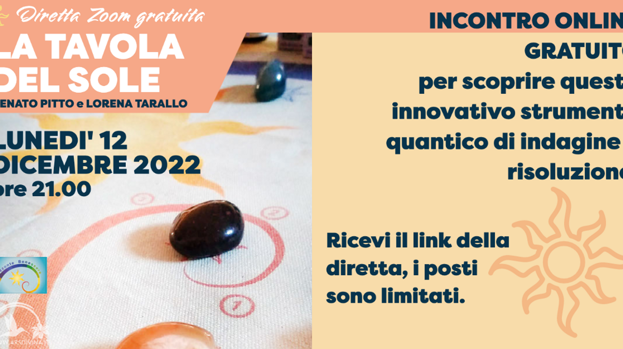 La Tavola del Sole 12.12.2022